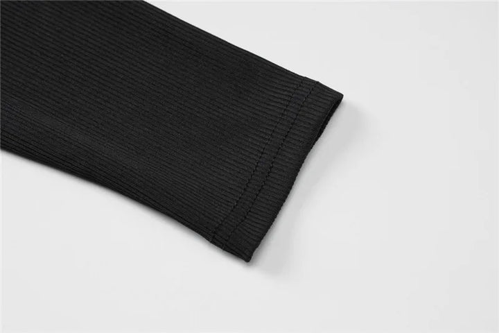 Knitted Off-Shoulder One-Piece Suit - Mai