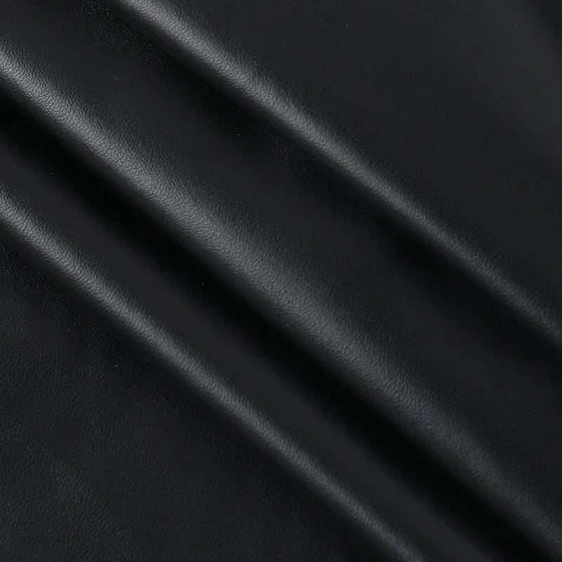 A-Line Faux Leather Mini Dress - Carol