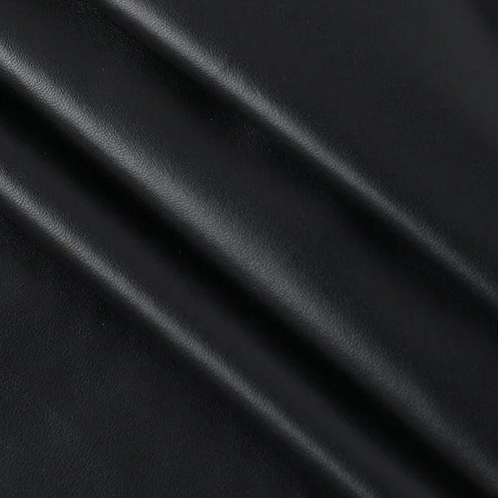 A-Line Faux Leather Mini Dress - Carol