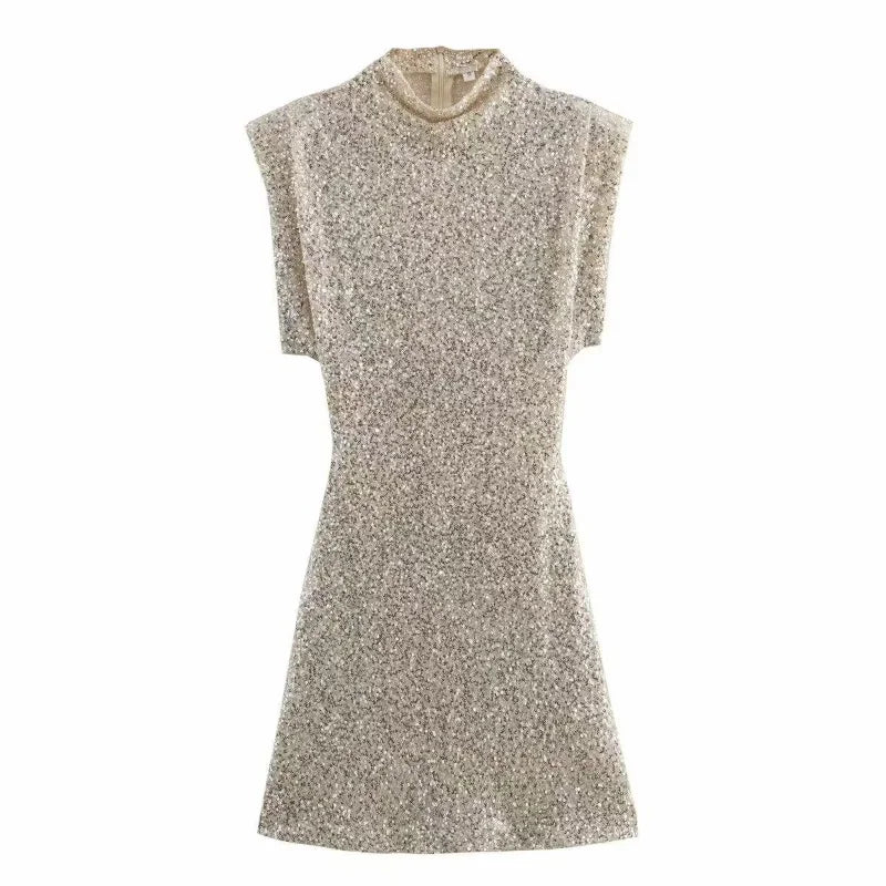 Mini Dress with Sparkling Sequins - Kaylee