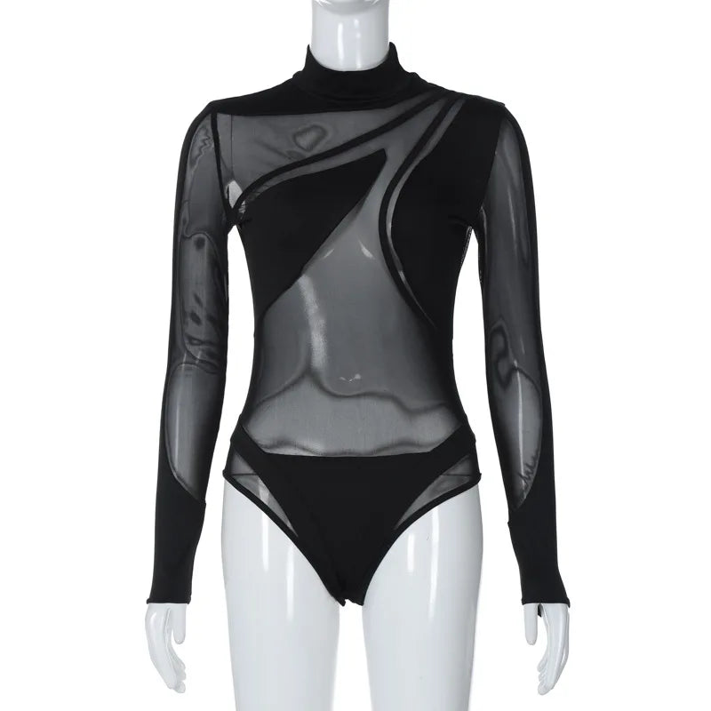 Turtleneck Bodysuit with Special Design - York