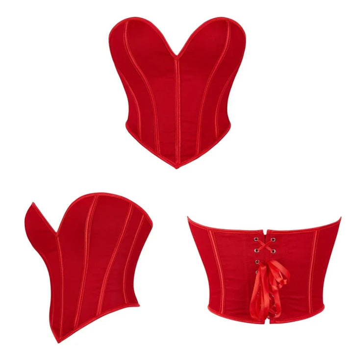 Strapless Corset with Heart-Shaped Neckline - Meredith