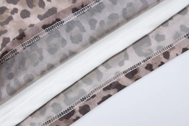 Leopard Print Chiffon Maxi Skirt - Ritz