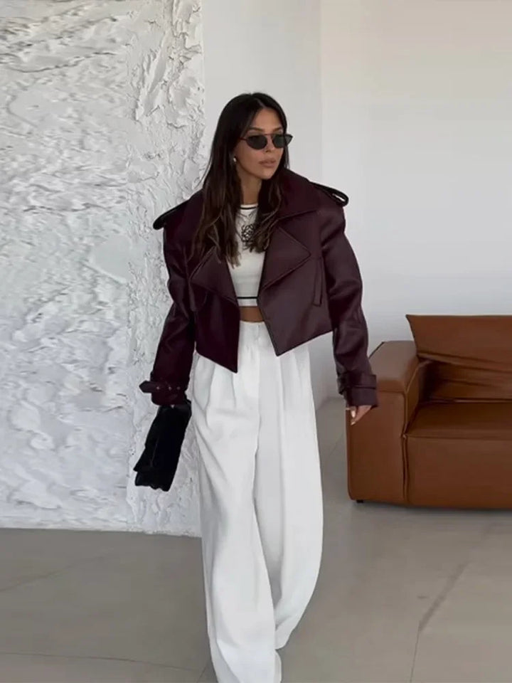 Short Leather Jacket - Morris