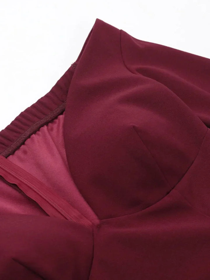 A-Line Mini Dress with Off-the-Shoulder Design - Bailey