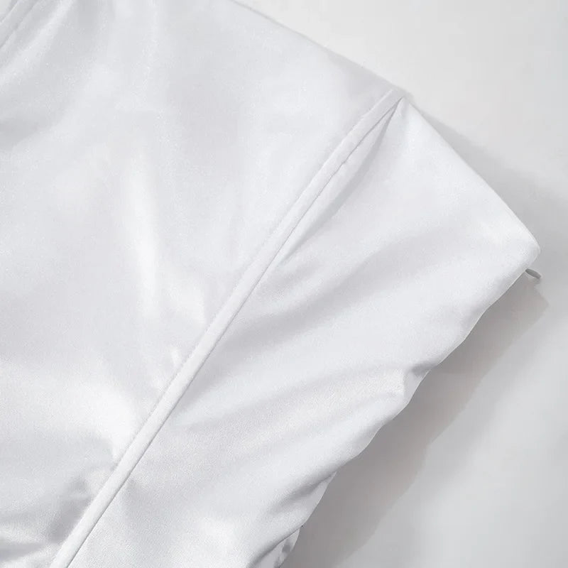 Strapless Satin Mini Dress with Back Ties - Millie