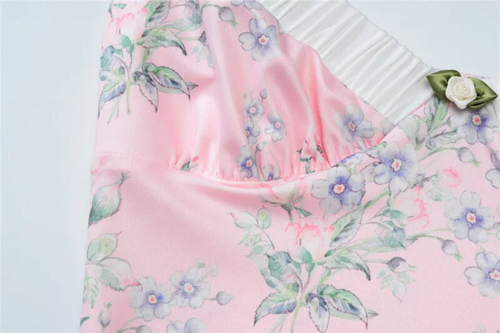 Floral Maxi Dress with Bow Detail - Cleo