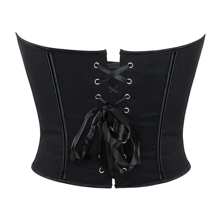 Strapless Corset with Pin Closure and Back Tie for Waist Shaping - Jayla