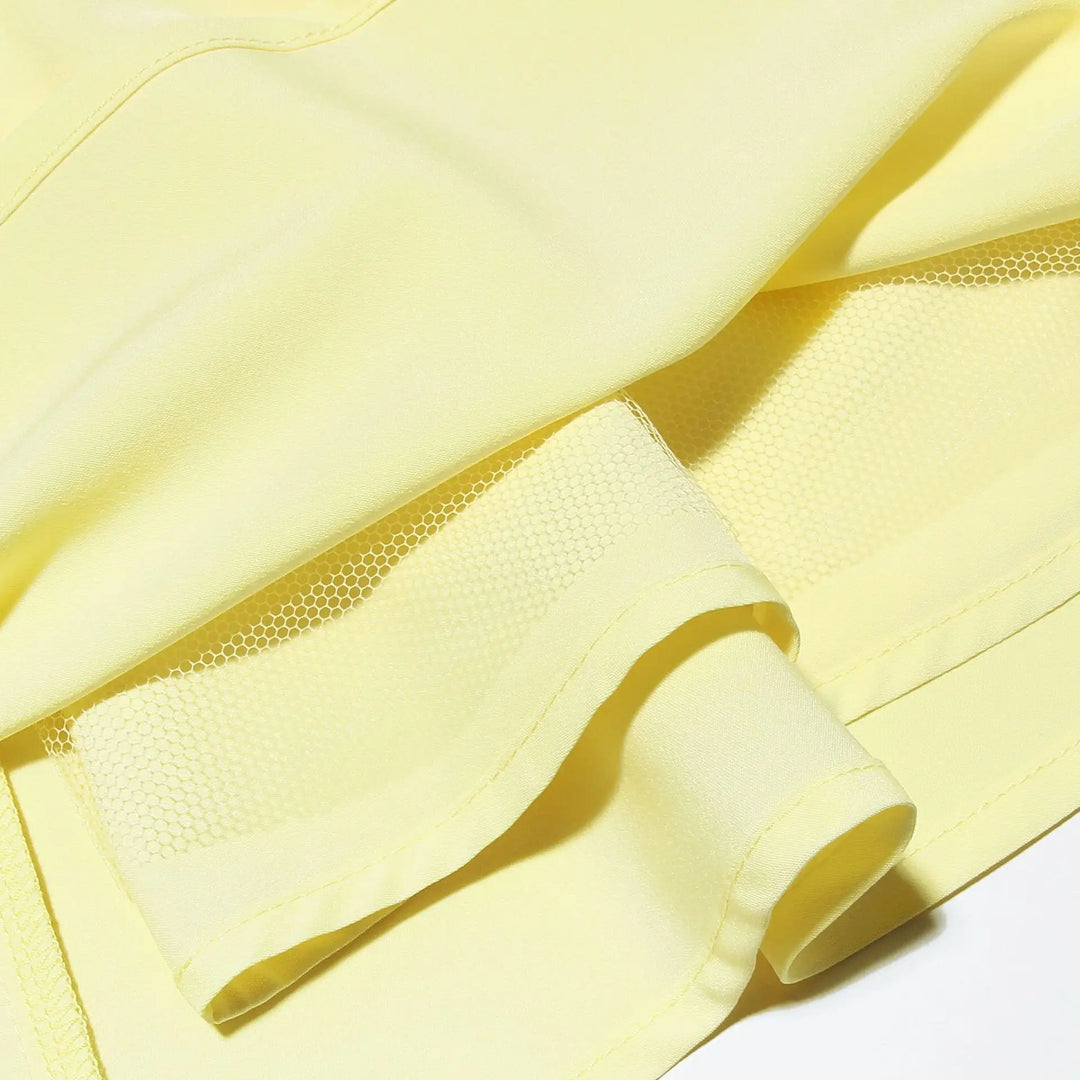 A-line mini dress with button decoration and chest tie - Marom