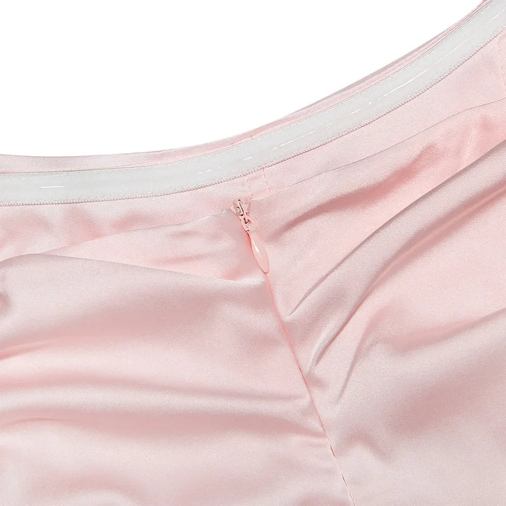 Strapless Satin Mini Dress - Lavi