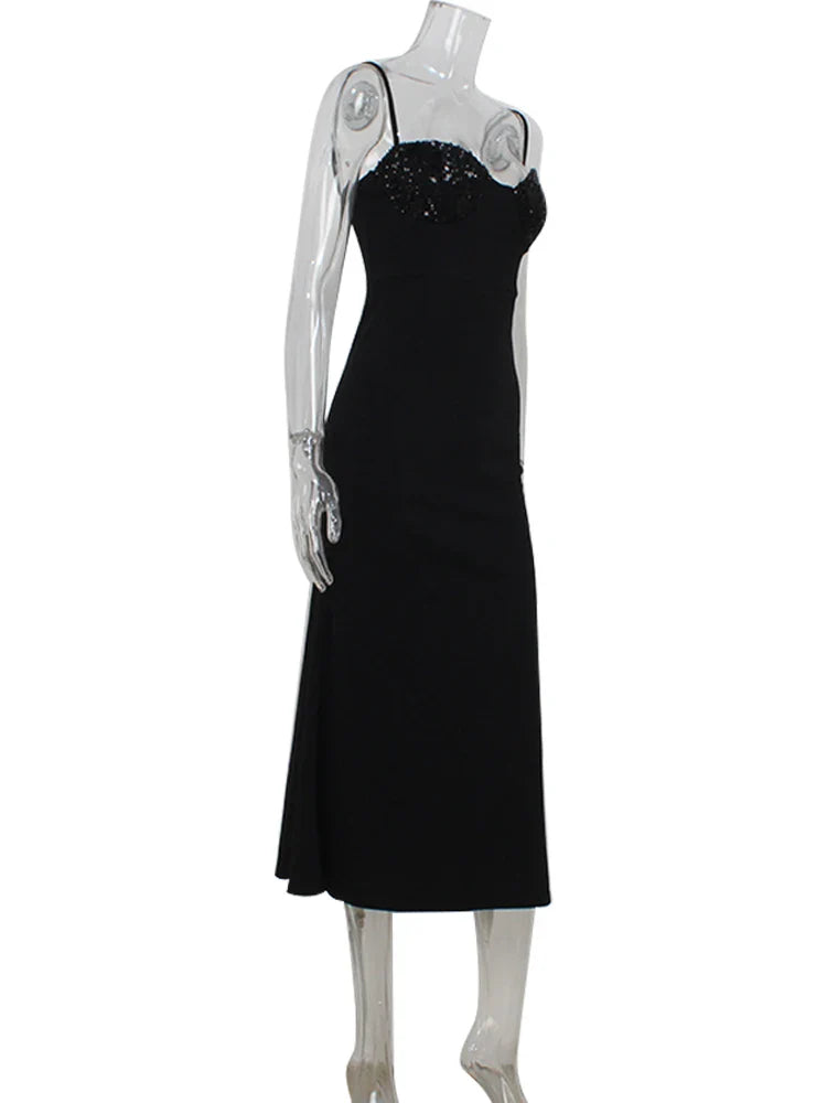 Maxi dress with sequin decoration - Yoko