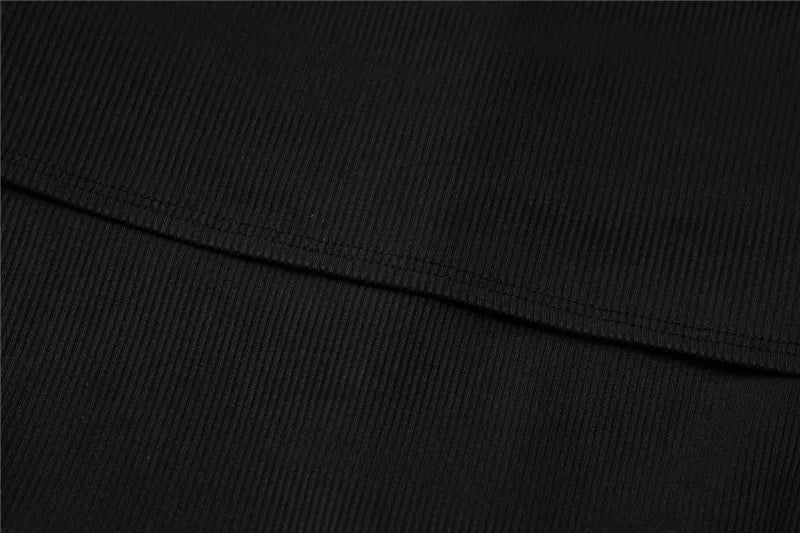 Knitted Off-Shoulder One-Piece Suit - Mai
