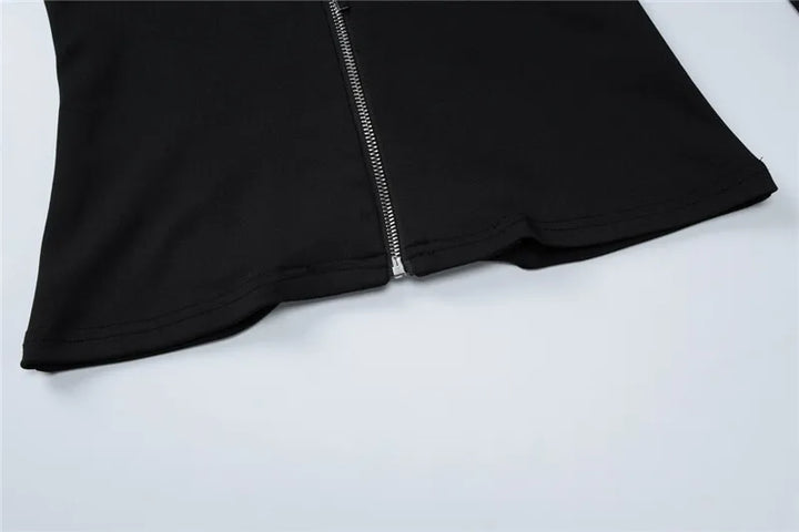 Elegant two-piece suit with zipper closure - Lorraine