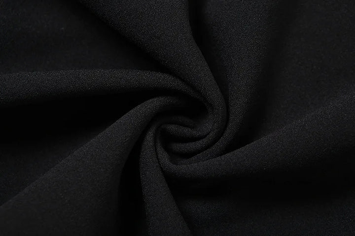 Fitted A-line Mini Dress with V-Neck Collar - Marlowe