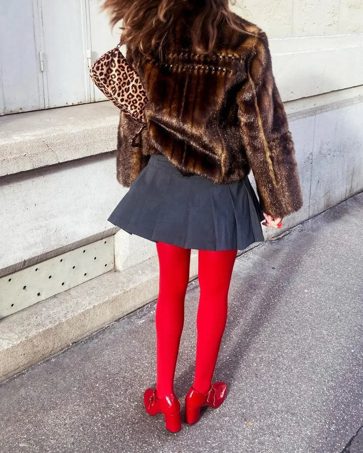 Opaque / sheer tights in a variety of colors