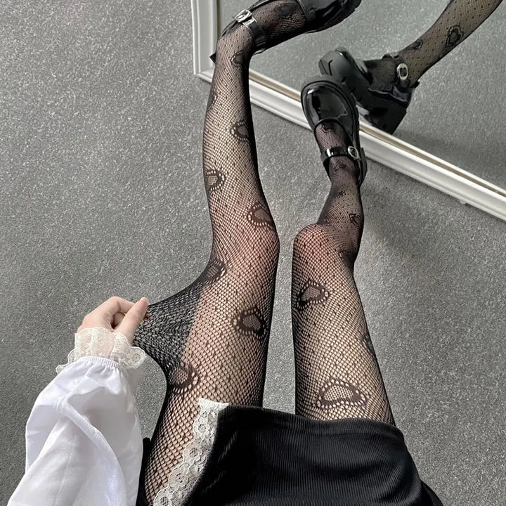 Tights in a variety of textures and shades: lace / hearts / bows / butterflies / mesh / sequins / stars