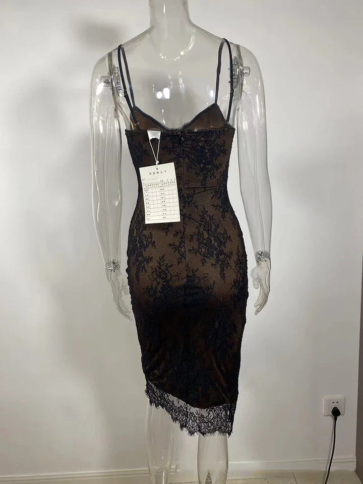 Lace Midi Dress - Lisa