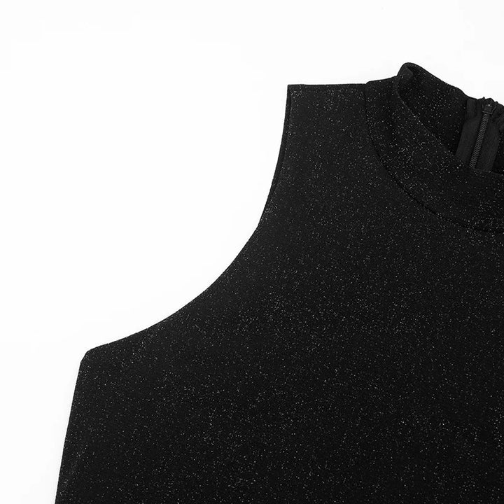 Mini sequin dress with pleated design - SHAYA
