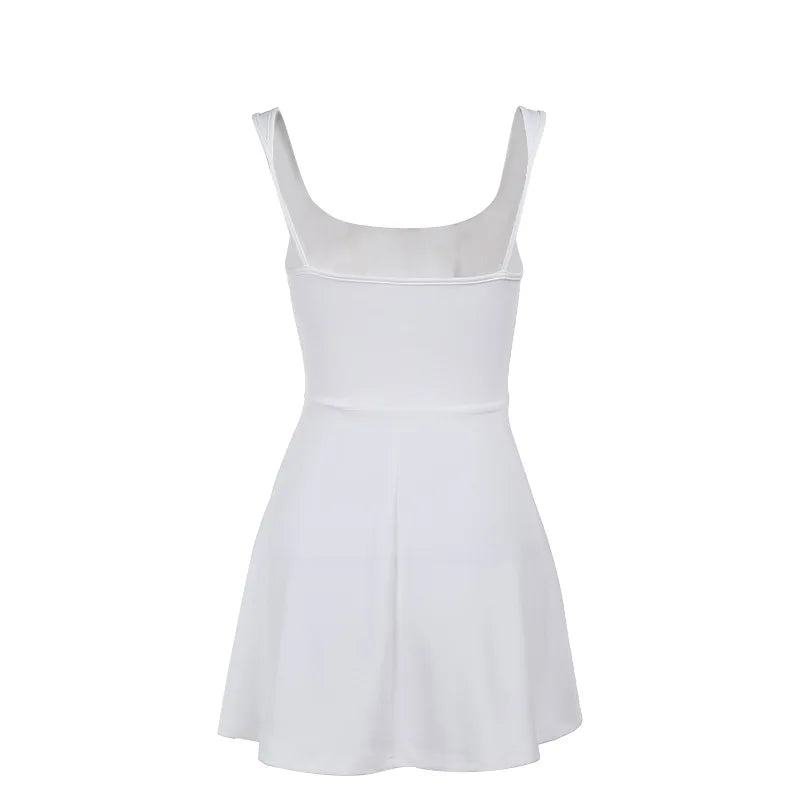 A-Line Mini Dress with Corset Design - Katya