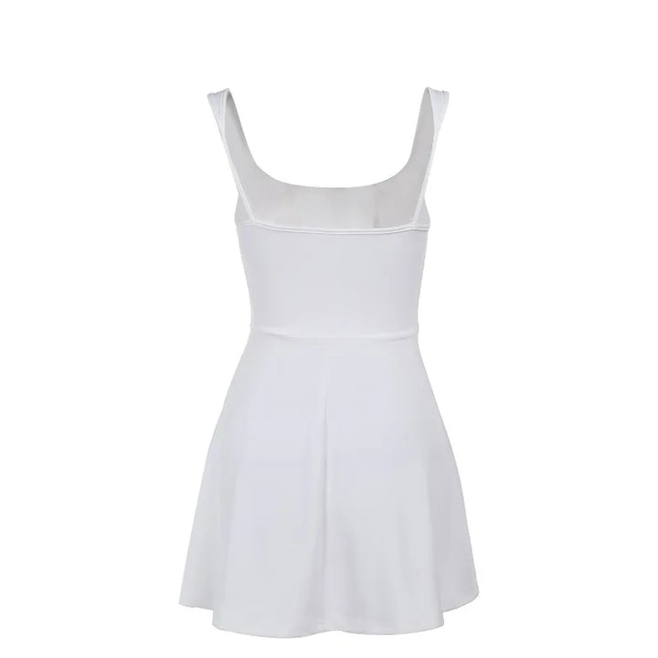 A-Line Mini Dress with Corset Design - Katya