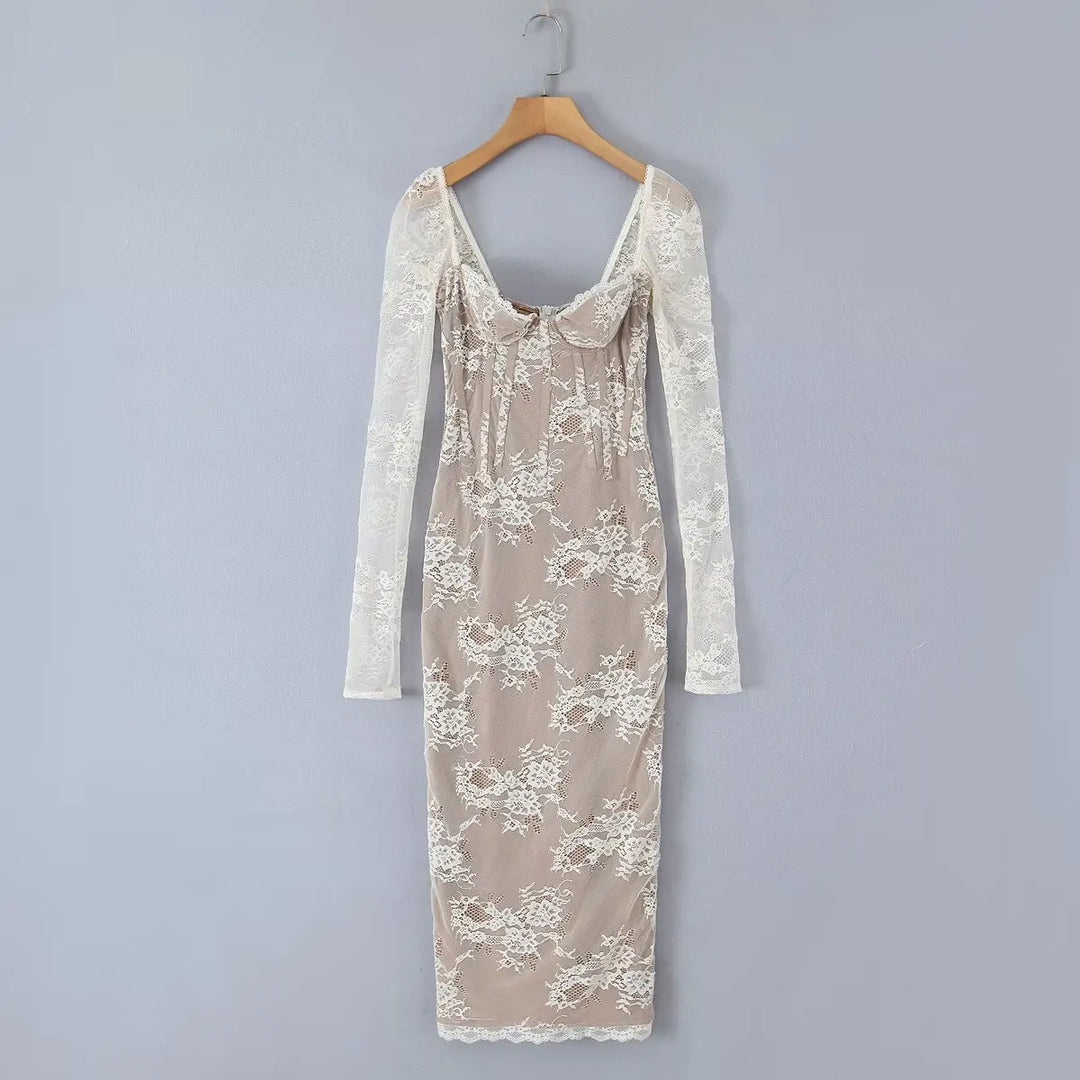 Midi Lace Dress - Elizabeth
