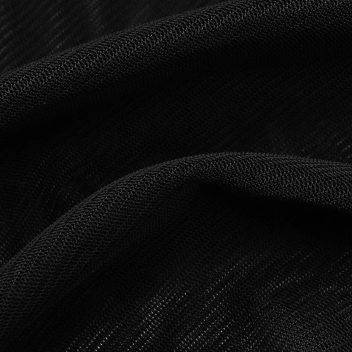Mesh Maxi Dress with Turtleneck Underskirt - Isabella