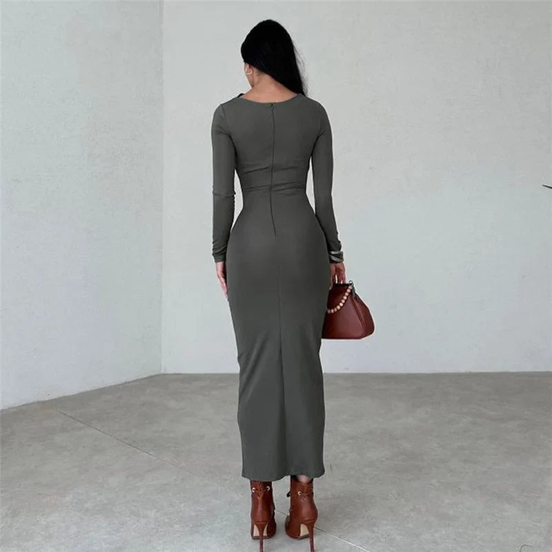Fitted Shaping Maxi Dress - Noa