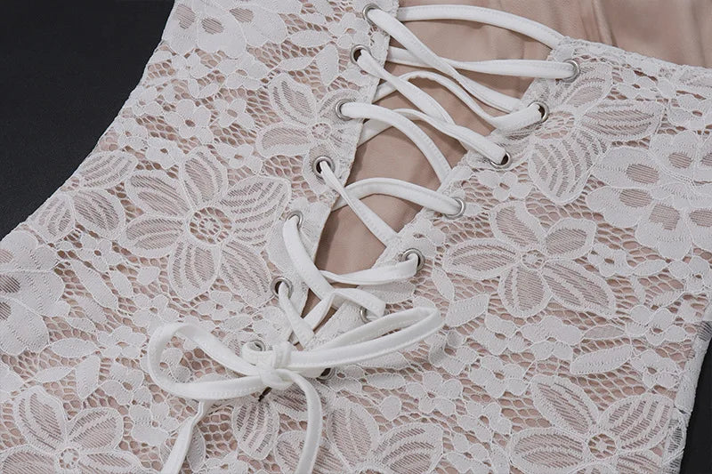 Strapless Lace Mini Dress - Orina