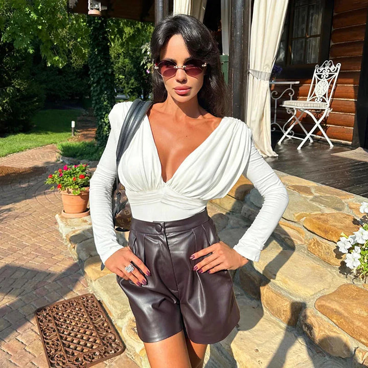Elegant Bodysuit Top - Ninet
