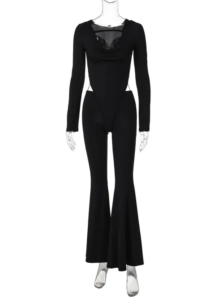 Pedal pushers jumpsuit with hat decoration STREET STYLE - Roxanne