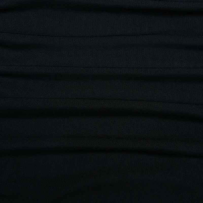 Chiffon mini dress with off-shoulder tie design - CAMI