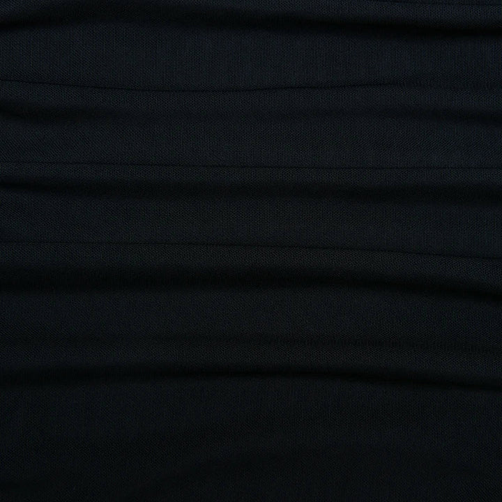 Chiffon mini dress with off-shoulder tie design - CAMI