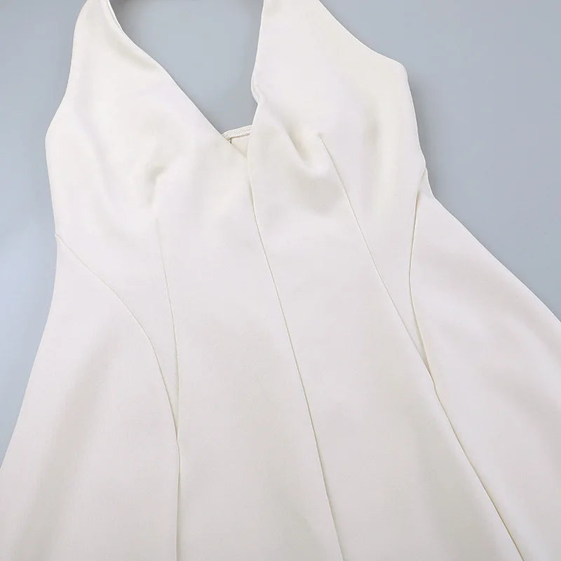 Mini Dress with Deep V Neckline - Madi