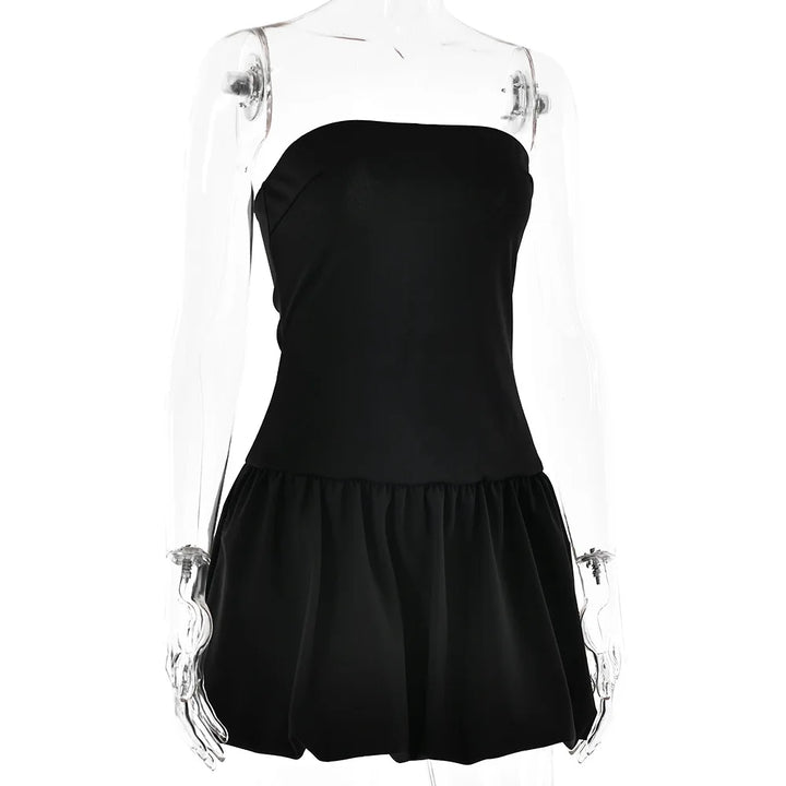 Strapless balloon-shaped mini dress - Baylor