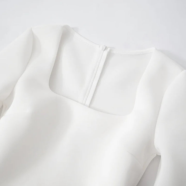A-Line Mini Dress in Babydoll Style - Noga