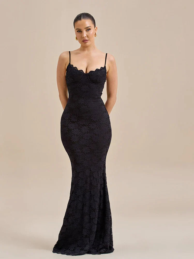 Lace maxi dress - Milan