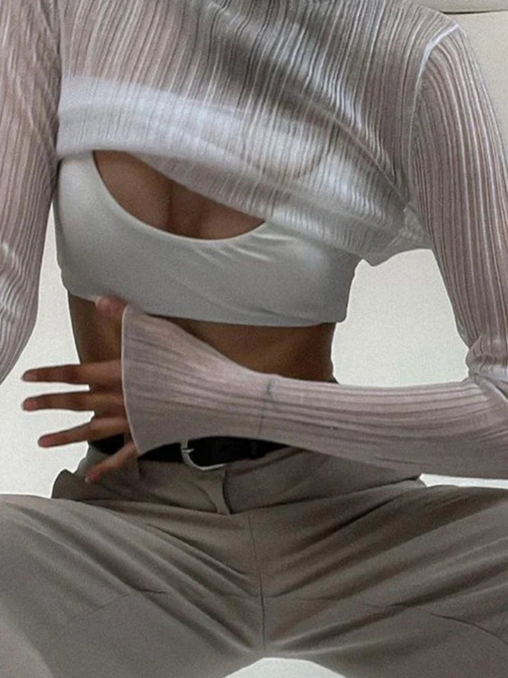 Crepe Turtleneck Shirt - Natali