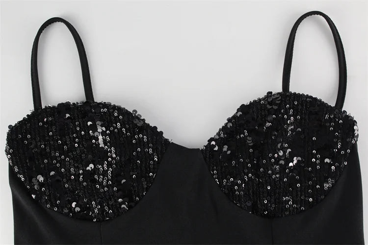 Maxi dress with sequin decoration - Yoko
