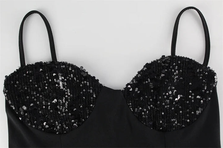 Maxi dress with sequin decoration - Yoko