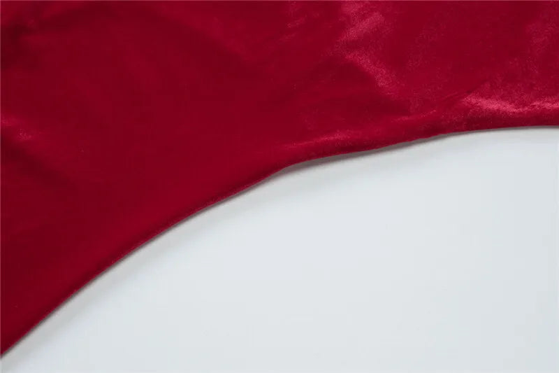 Maxi Velvet Dress with Dropped Collar and Open Back - Marla