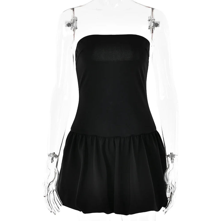 Strapless balloon-shaped mini dress - Baylor