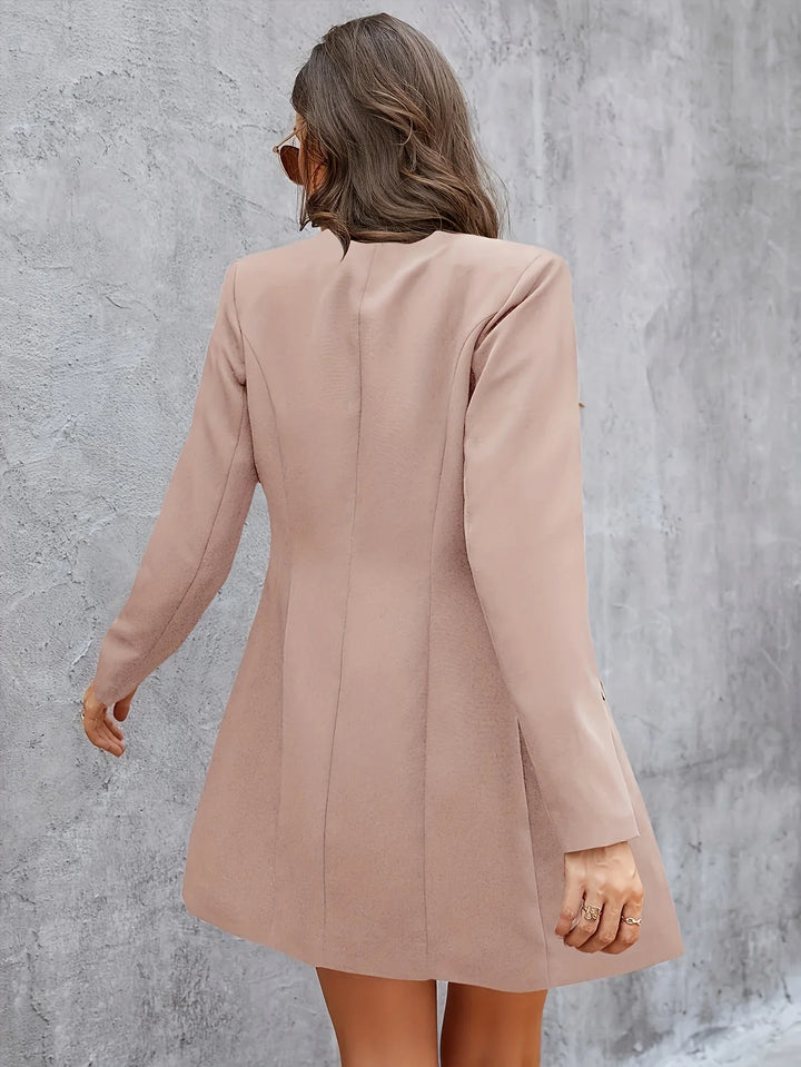 Blazer Dress/Coat with Button Detail - Francesca