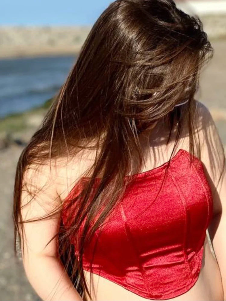 Velvet Strapless Top - Allen