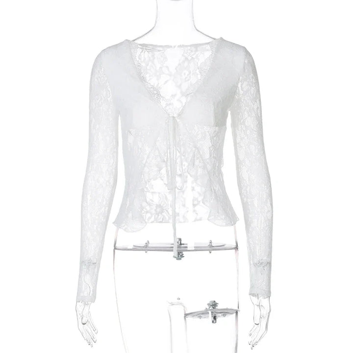 Tie lace blouse - Erin