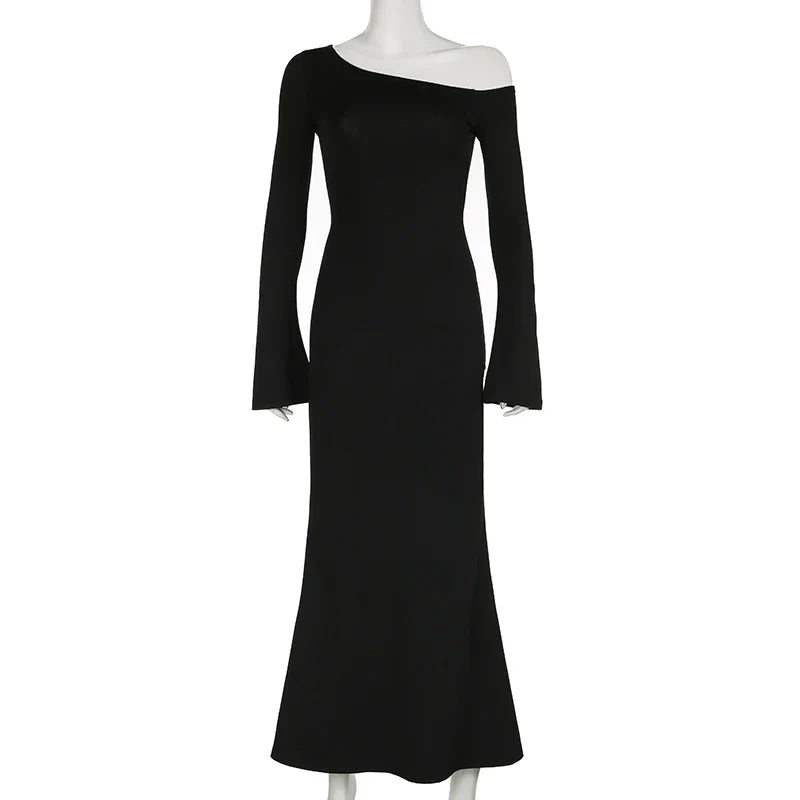 Maxi dress with off-shoulder design - Sap