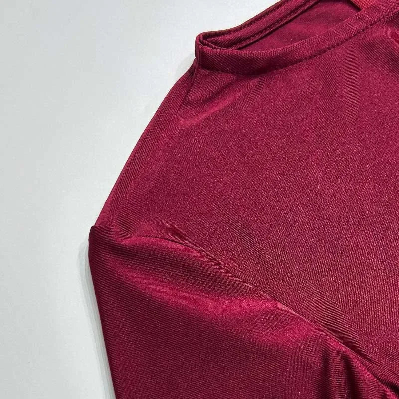 Ruched Shiny Fabric and Shaping Maxi Dress - Anahel