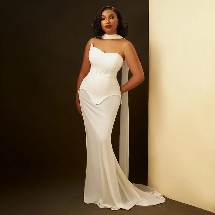 Strapless Chiffon Maxi Dress - Genesis