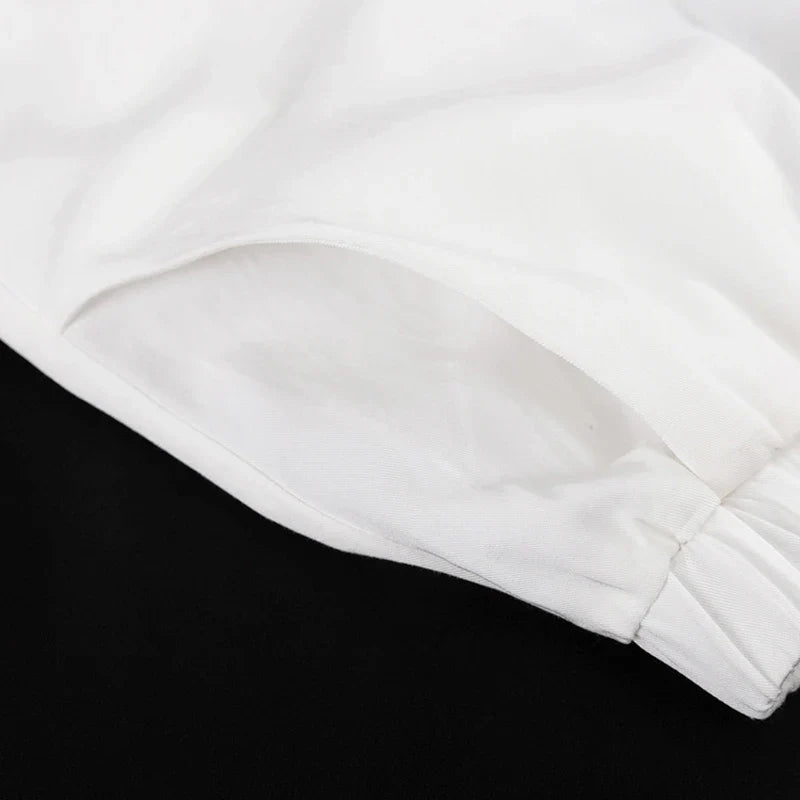 סט שני חלקים טופ קשירות וכנסיים קצרים - REBEKA