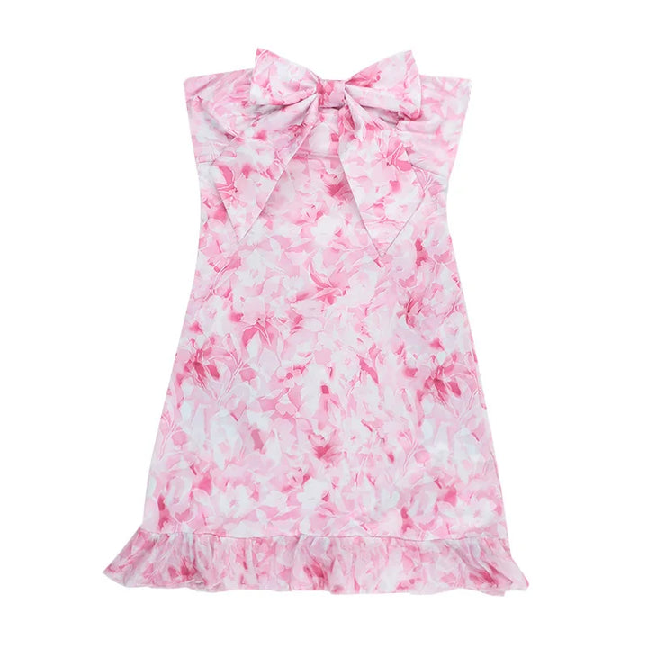 Floral strapless mini dress - Samari