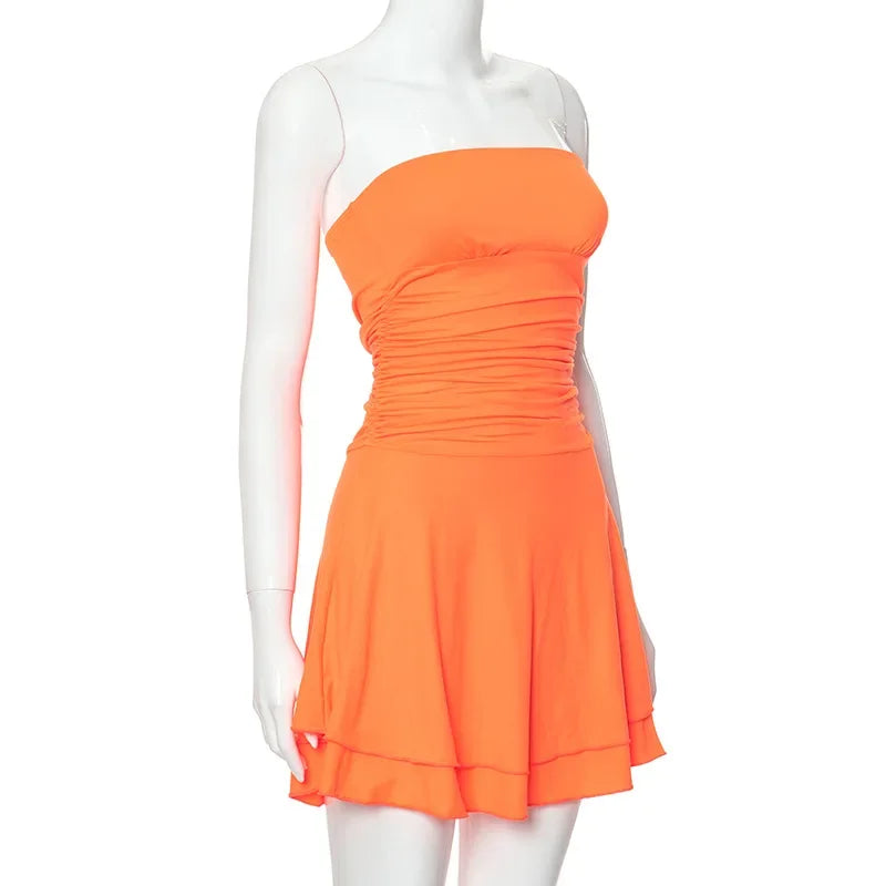 Layered Strapless Mini Dress - Valeria